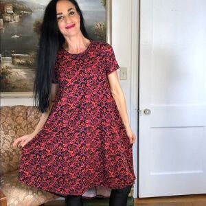Lularoe long beautiful floral pattern dress